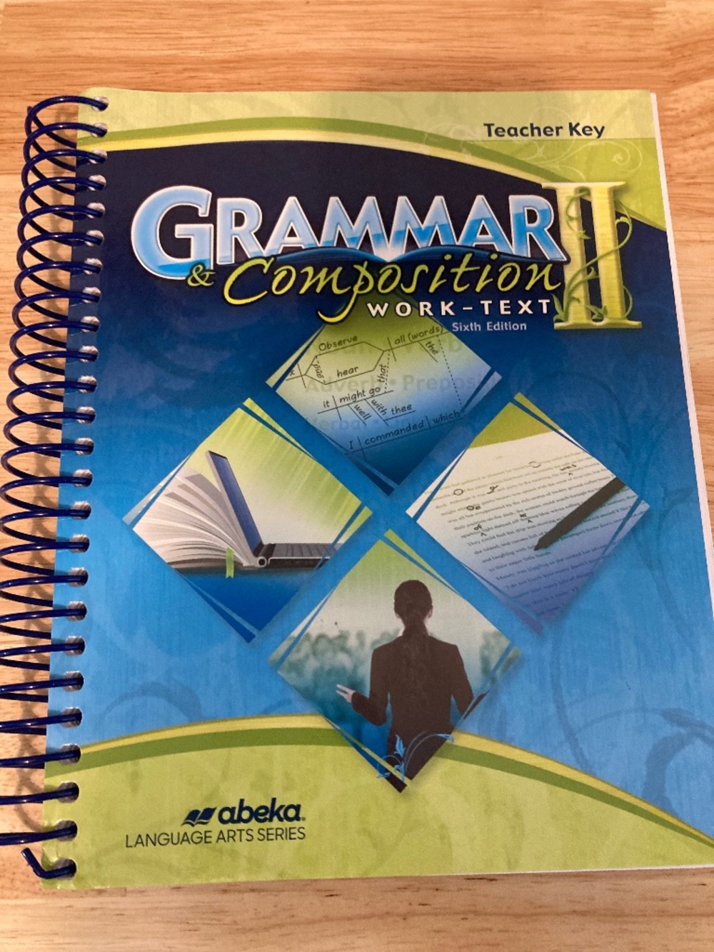 Abeka Grammar & Composition II 6th Edition Work Text Teacher Key for 8th Grade